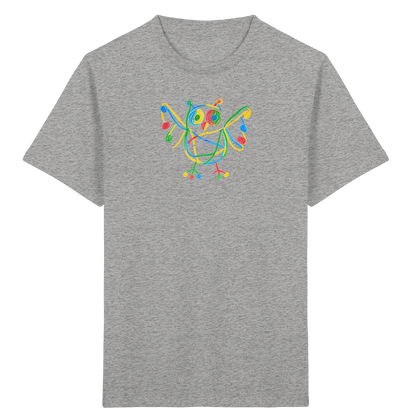 Farbpunkt Eule Kinder Shirt - Kinder Bio T-Shirt