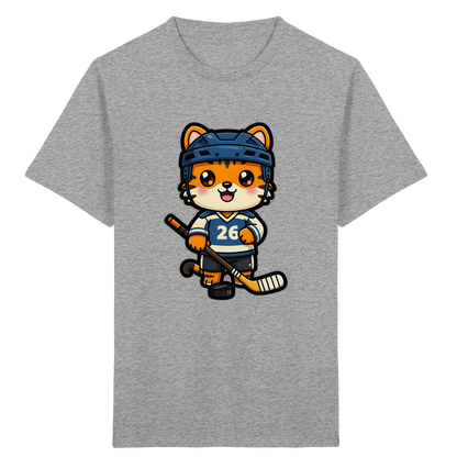 Tiger Eishockey Spieler Kinder T-Shirt - Kinder Bio T-Shirt