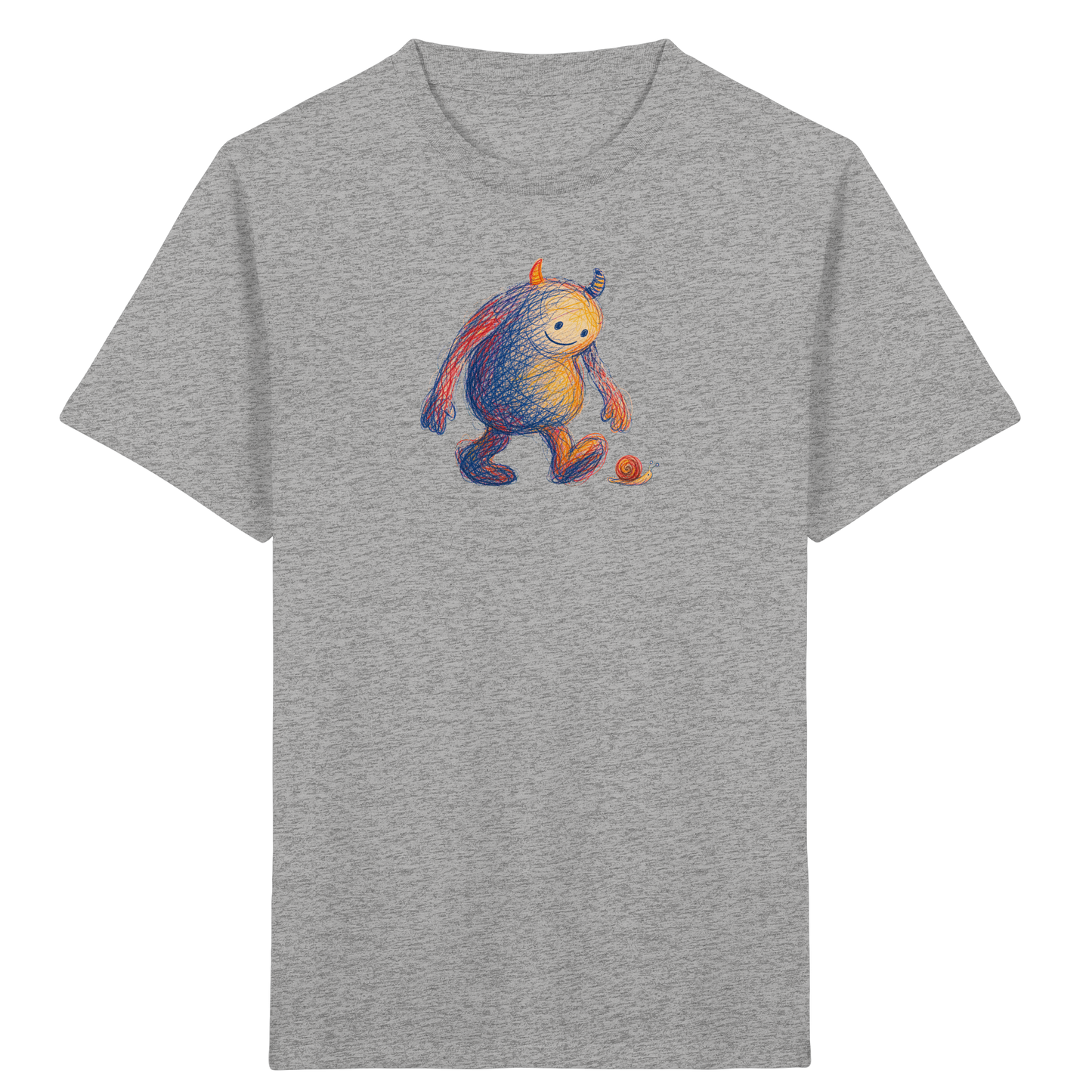 Schneckenfreund Monster Kinder T-Shirt - Kinder Bio T-Shirt