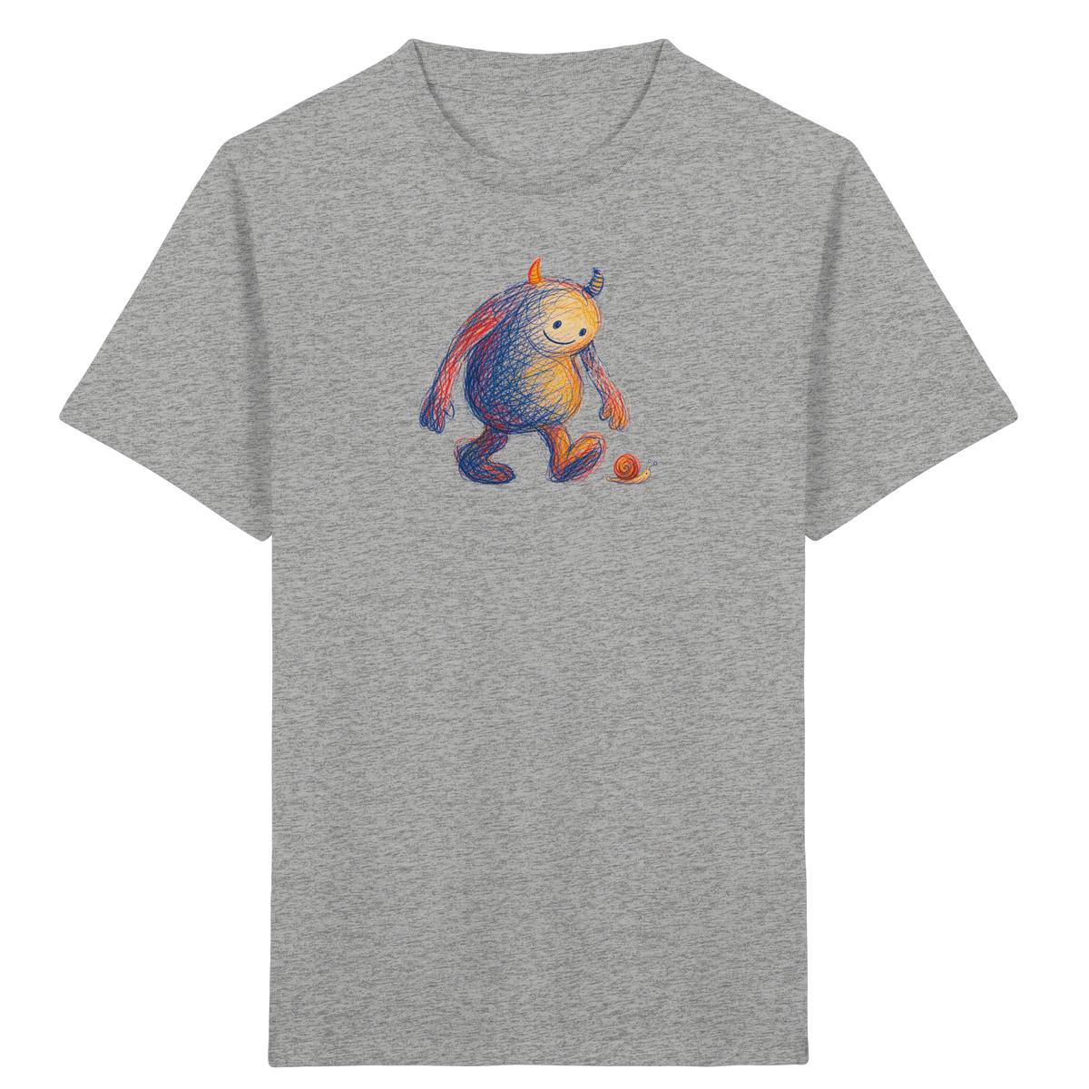 Schneckenfreund Monster Kinder T-Shirt - Kinder Bio T-Shirt