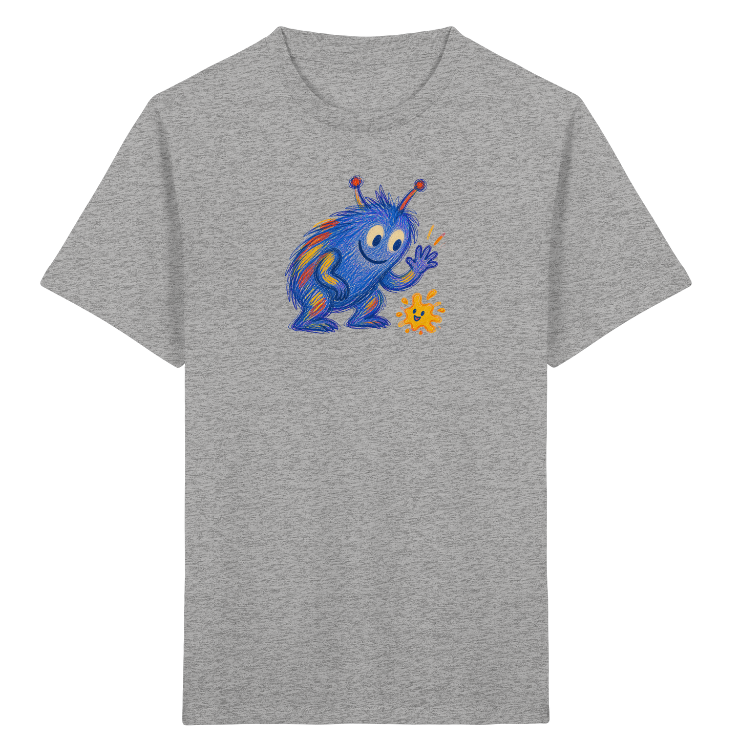 Klecksfreund Monster Kinder T-Shirt - Kinder Bio T-Shirt