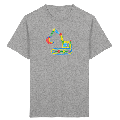 Bunter Punkt Bagger - Kinder Bio T-Shirt