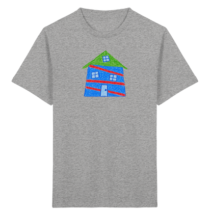 Blaues Balkenhaus Kinder T-Shirt - Kinder Bio T-Shirt
