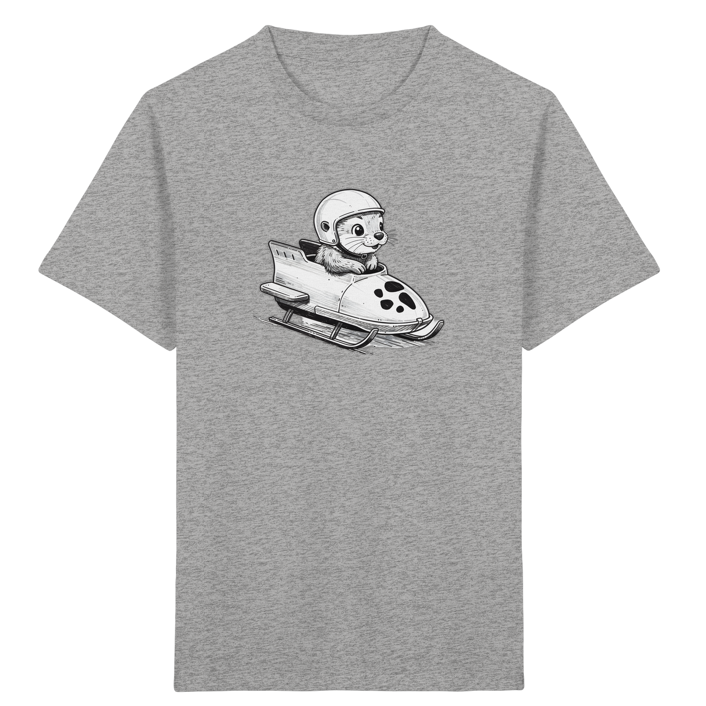 Otter Bob Abenteuer: Helm auf, Spaß rein! - Kinder Bio T-Shirt