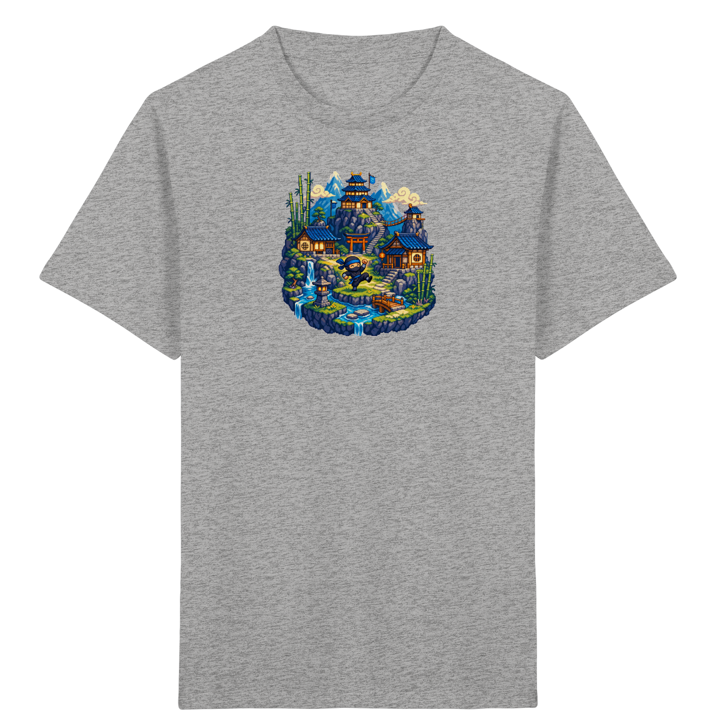 Cooles Ninja Pixel Art T-Shirt - Kinder Bio T-Shirt