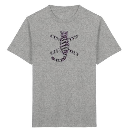 Tiger von oben gezeichnet - Kinder Bio T-Shirt