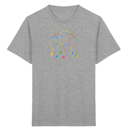 Bunte Farbpunkt Wolke - Kinder Bio T-Shirt