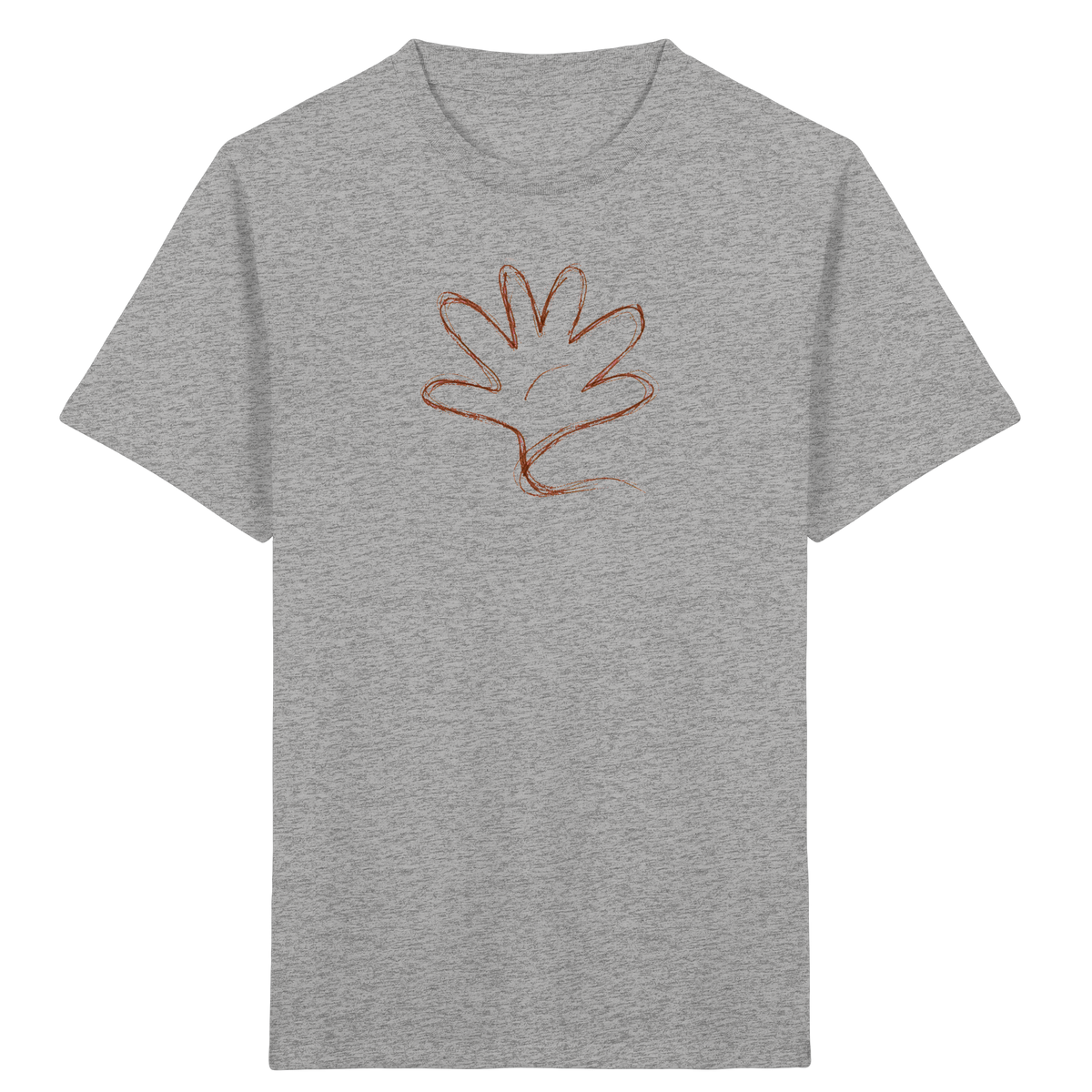Kakaobraune Schlingenhand Kinder Shirt - Kinder Bio T-Shirt
