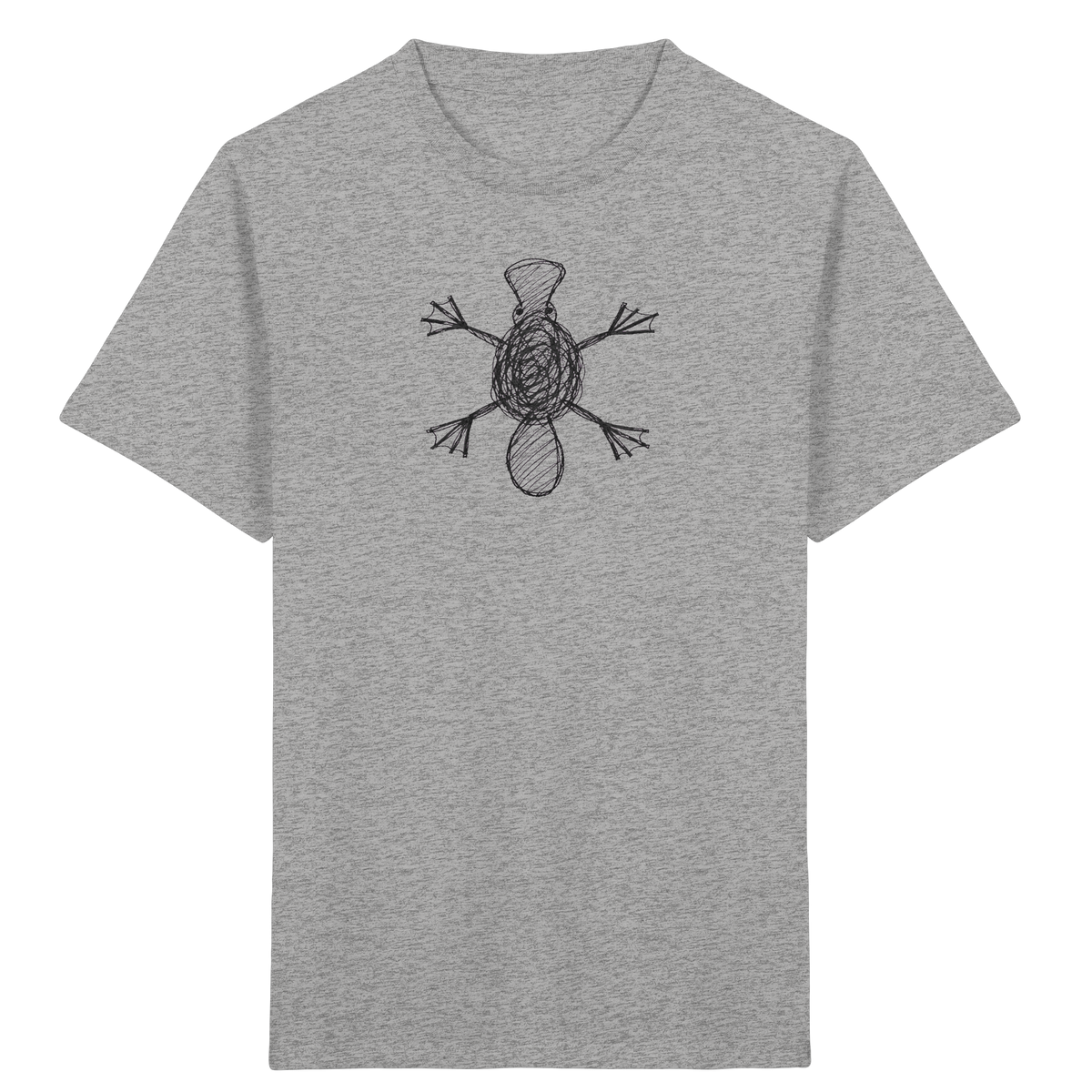 Schnabeltier von oben - Kinder Bio T-Shirt
