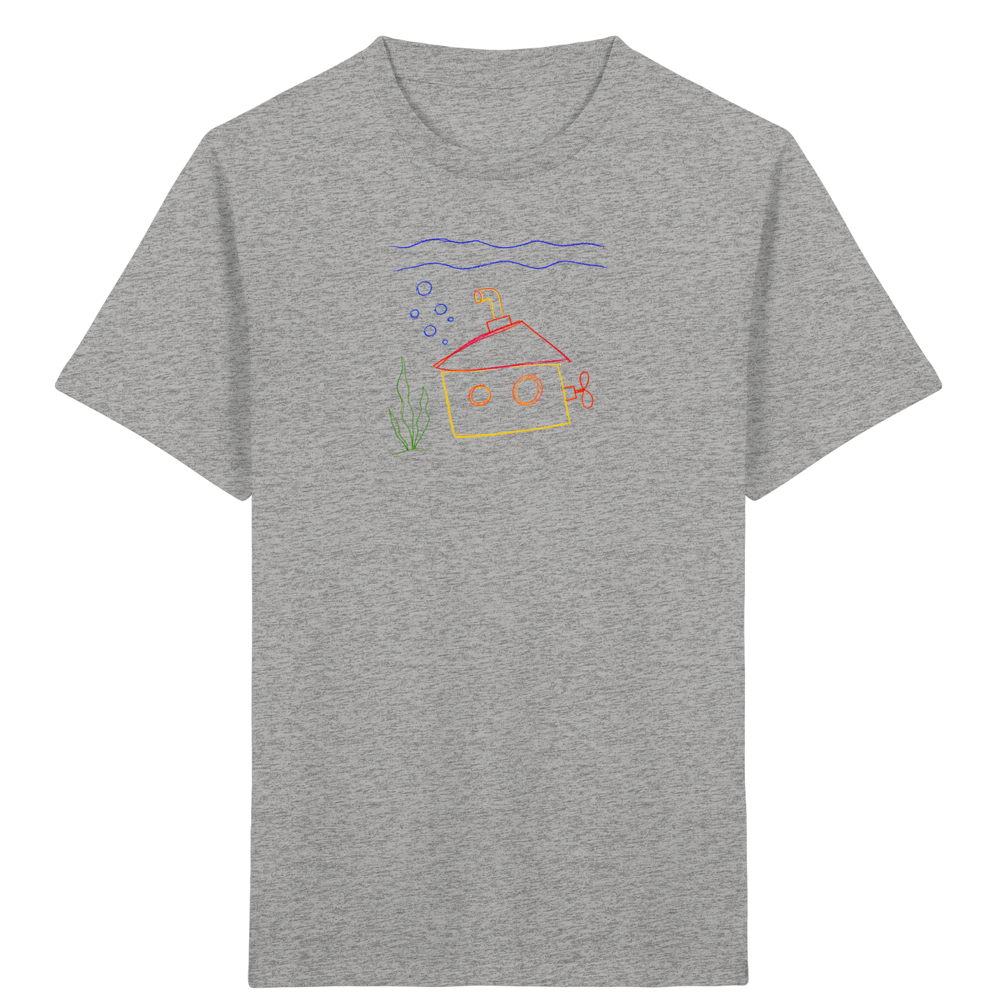 Fröhliches U-Boot Kinder T-Shirt - Kinder Bio T-Shirt