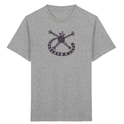 Lemur von oben gezeichnet - Kinder Bio T-Shirt