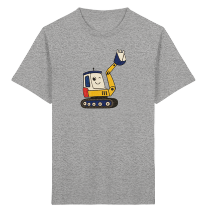Fröhliches Bagger T-Shirt für Kinder - Kinder Bio T-Shirt