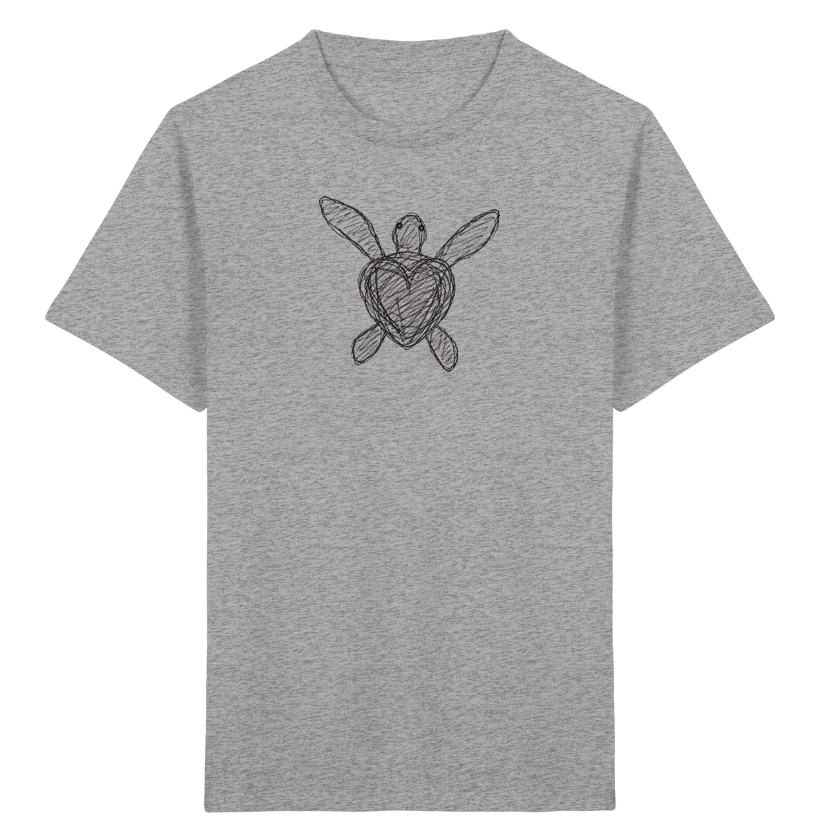 Wasserschildkröte von oben - Kinder Bio T-Shirt