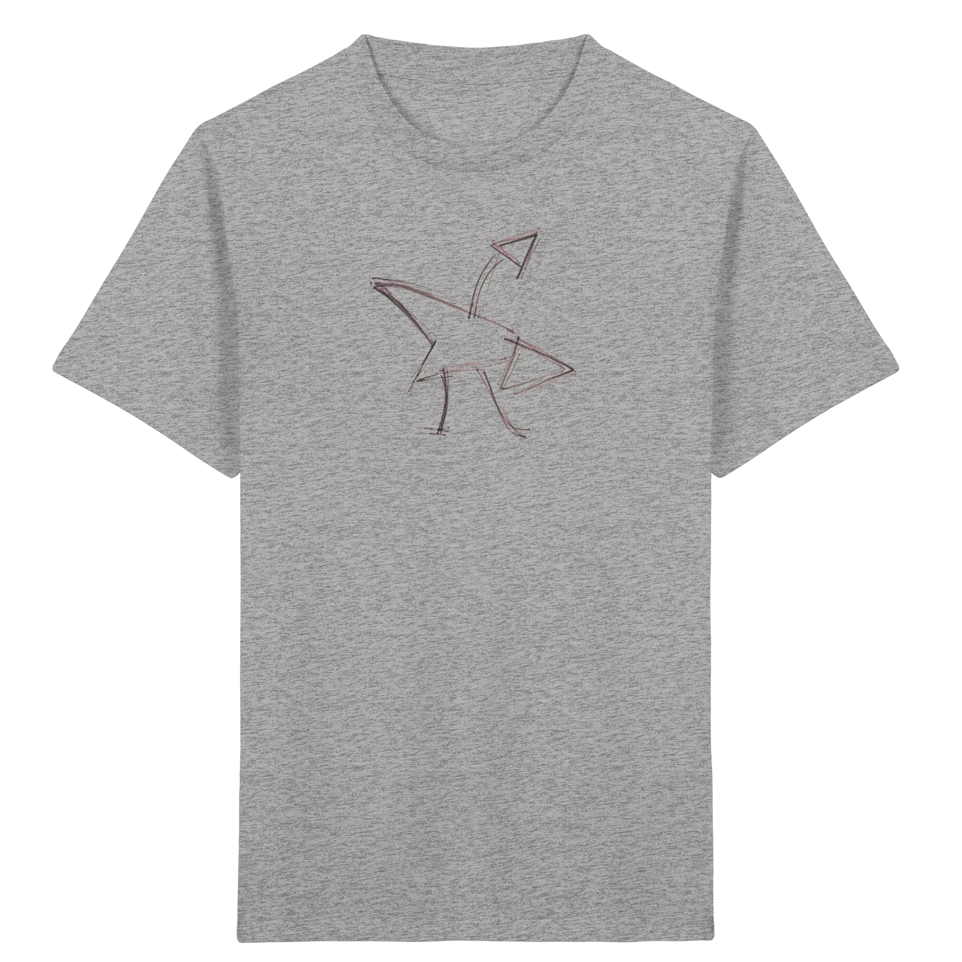 Graphitgrauer Strichvogel Kinder T-Shirt - Kinder Bio T-Shirt
