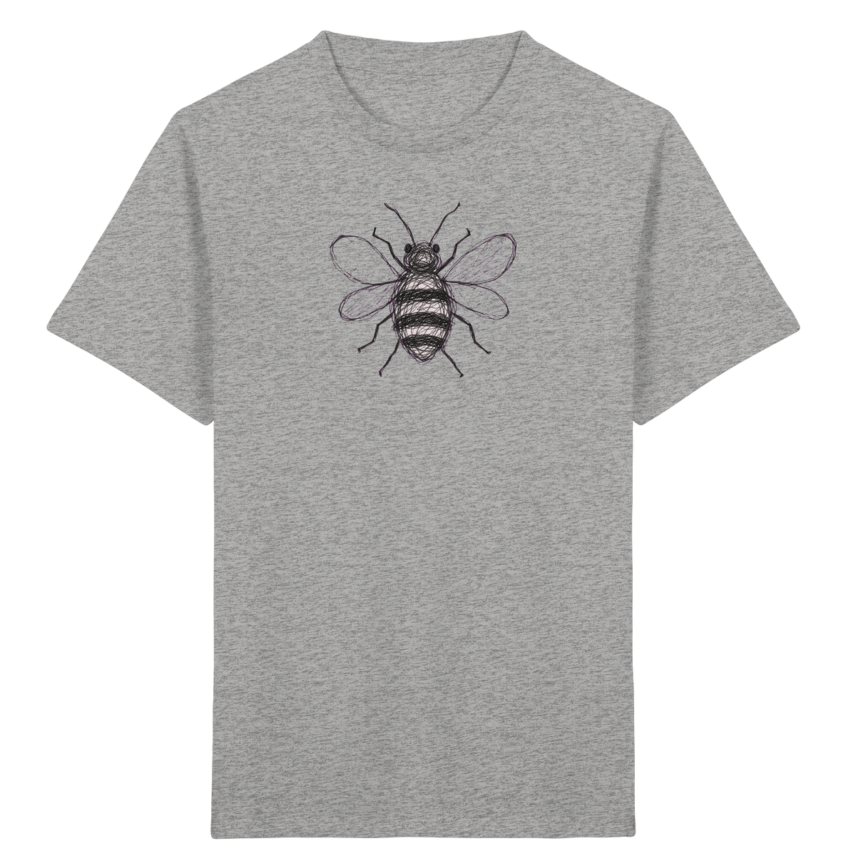 Biene von oben Kinderzeichnung - Kinder Bio T-Shirt