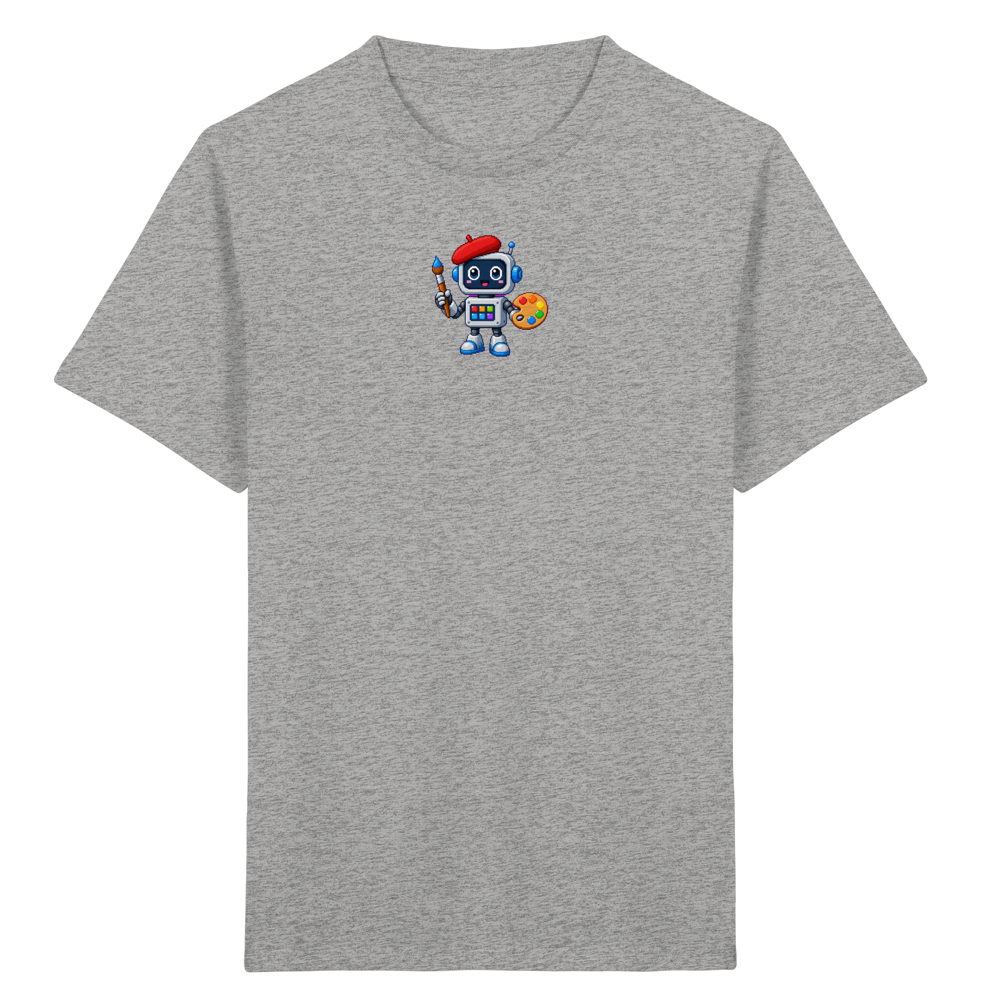 Pixel-Roboter als Künstler – Kinder T-Shirt