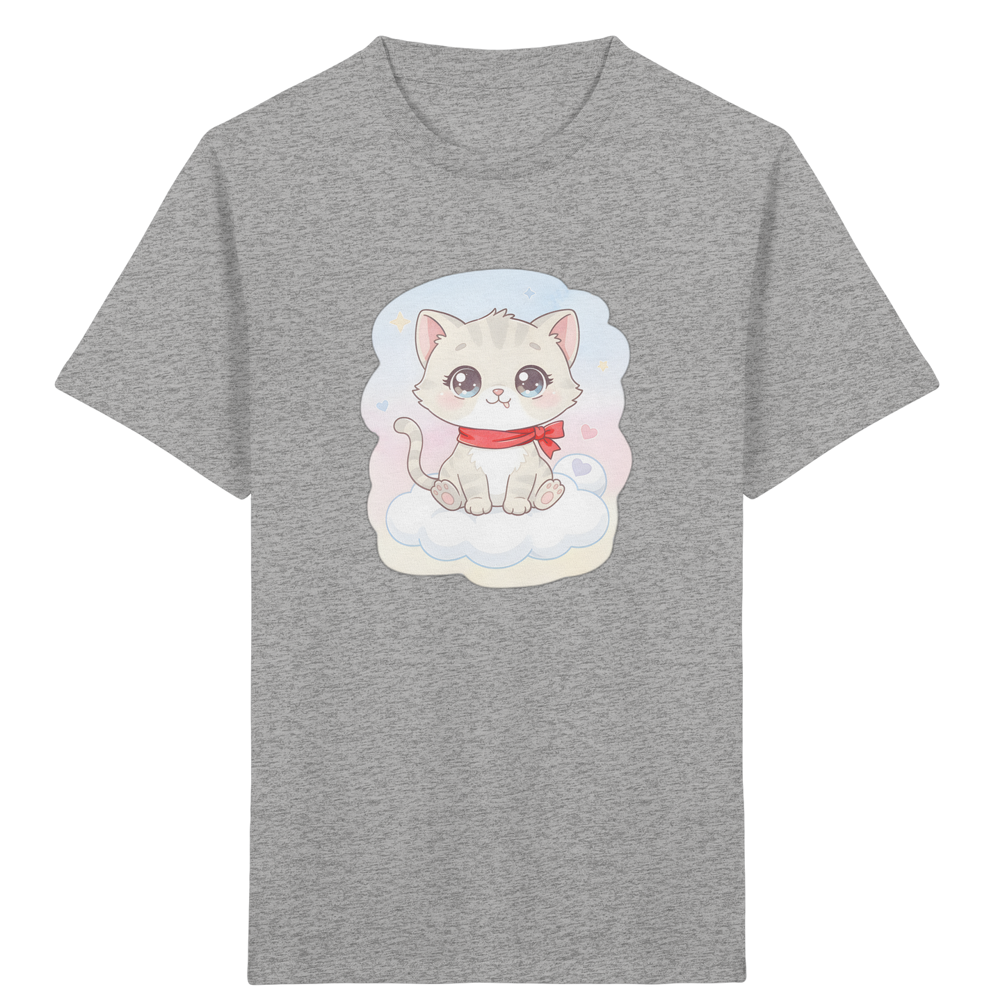 Katze auf Wolke: Süßes Mädchen T-Shirt