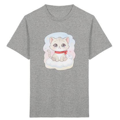 Kinder-T-Shirt mit Katze auf einer Wolke