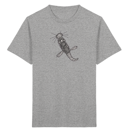 Otter von oben gezeichnet - Kinder Bio T-Shirt