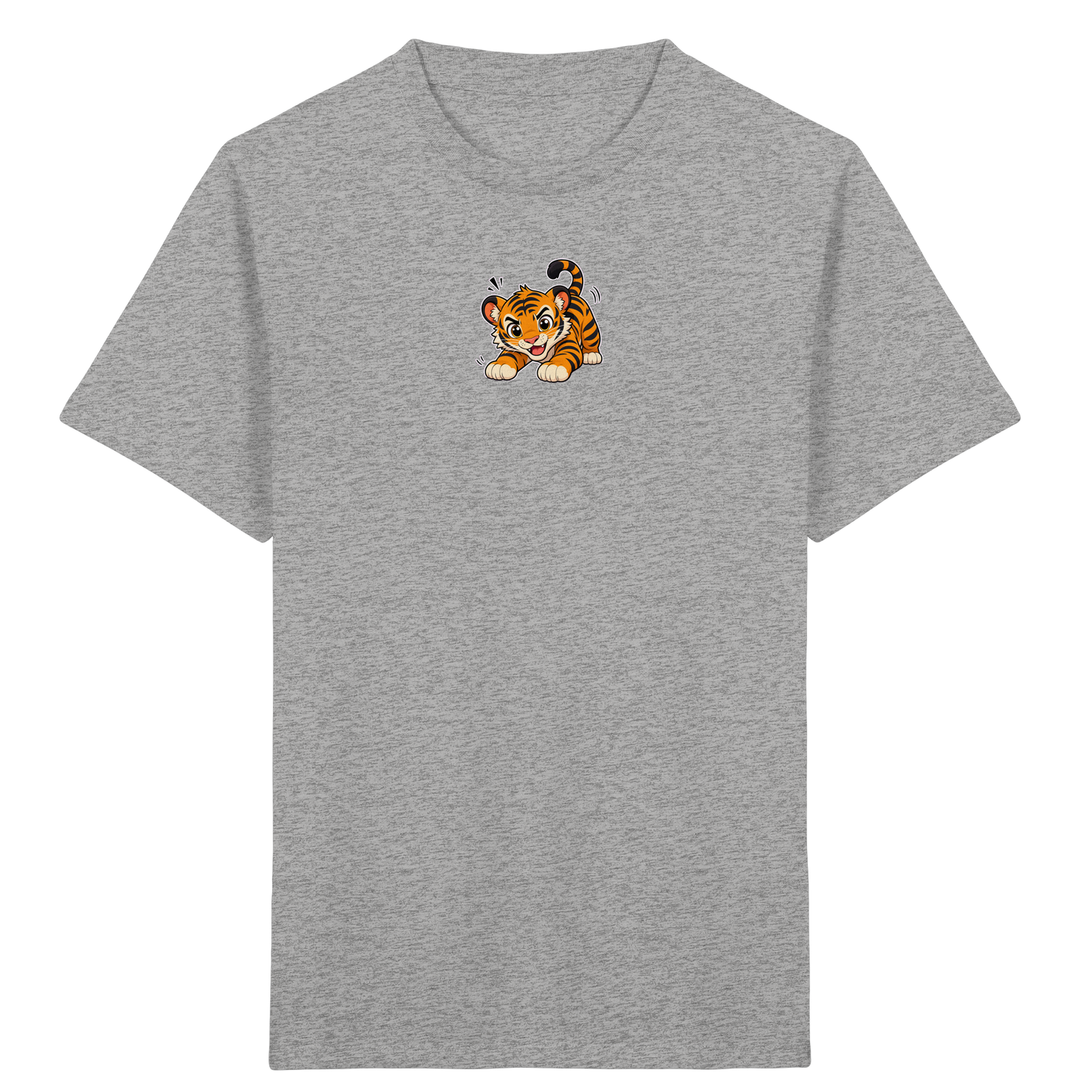 Verspielter Tiger: Fröhliches Kinder T-Shirt - Kinder Bio T-Shirt