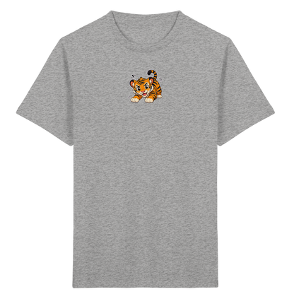 Verspielter Tiger: Fröhliches Kinder T-Shirt - Kinder Bio T-Shirt