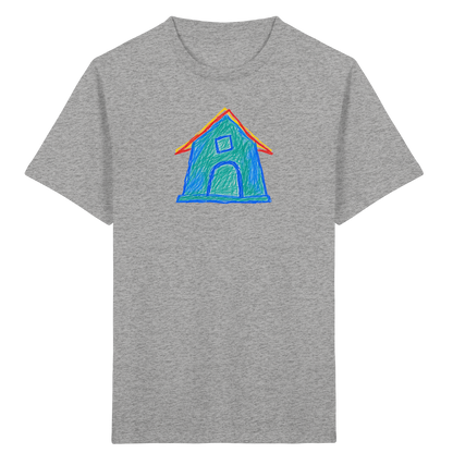 Zweifarbiger Dachbogen Haus - Kinder Bio T-Shirt