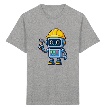 Pixel-Roboter mit Hammer: Retro Kinder-T-Shirt - Kinder T-Shirt