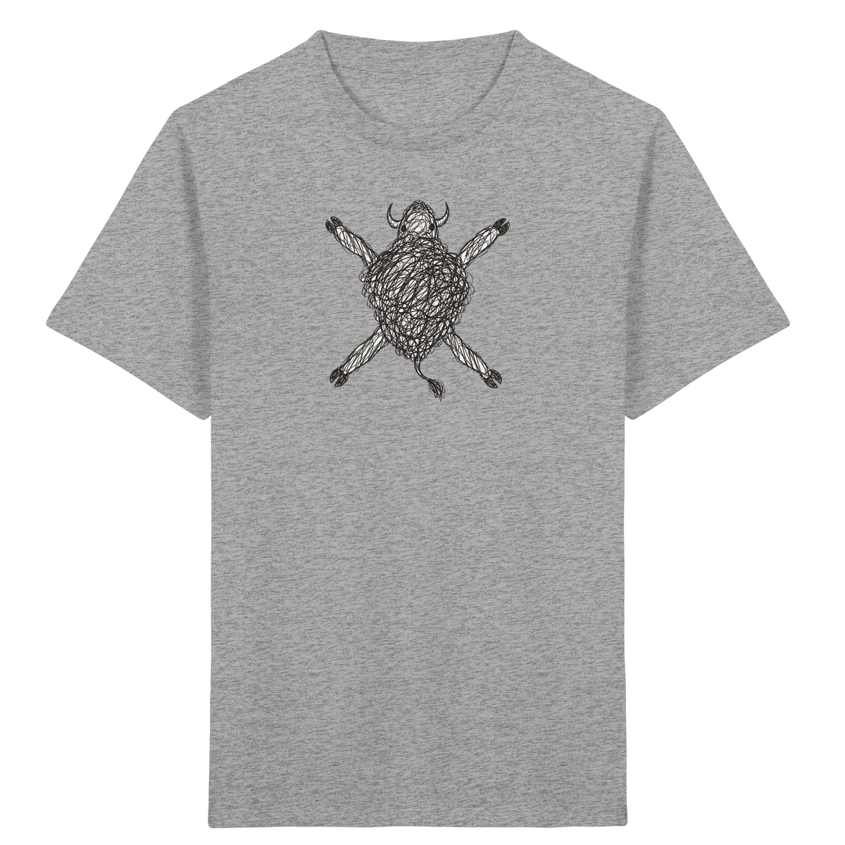 Bison von oben - Kinder Bio T-Shirt