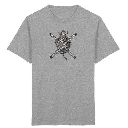 Bison von oben - Kinder Bio T-Shirt