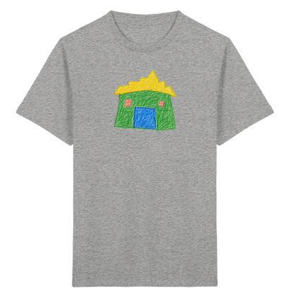 Grünes Haus mit Stufendach - Kinder Bio T-Shirt