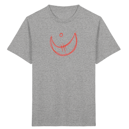 Korallroter Krakelmond für Kinder - Kinder Bio T-Shirt