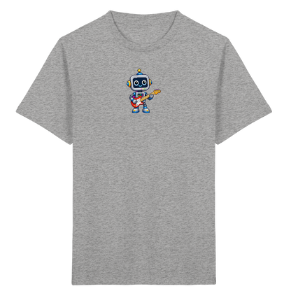 Pixel Roboter rockt E-Gitarre - Kinder T-Shirt