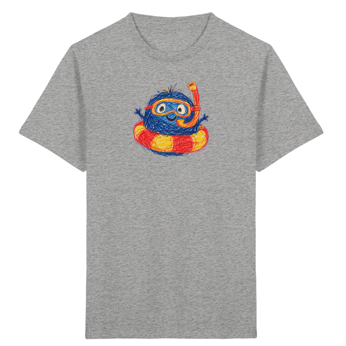 Schnorchelmumpf im Schwimmring - Kinder Bio T-Shirt