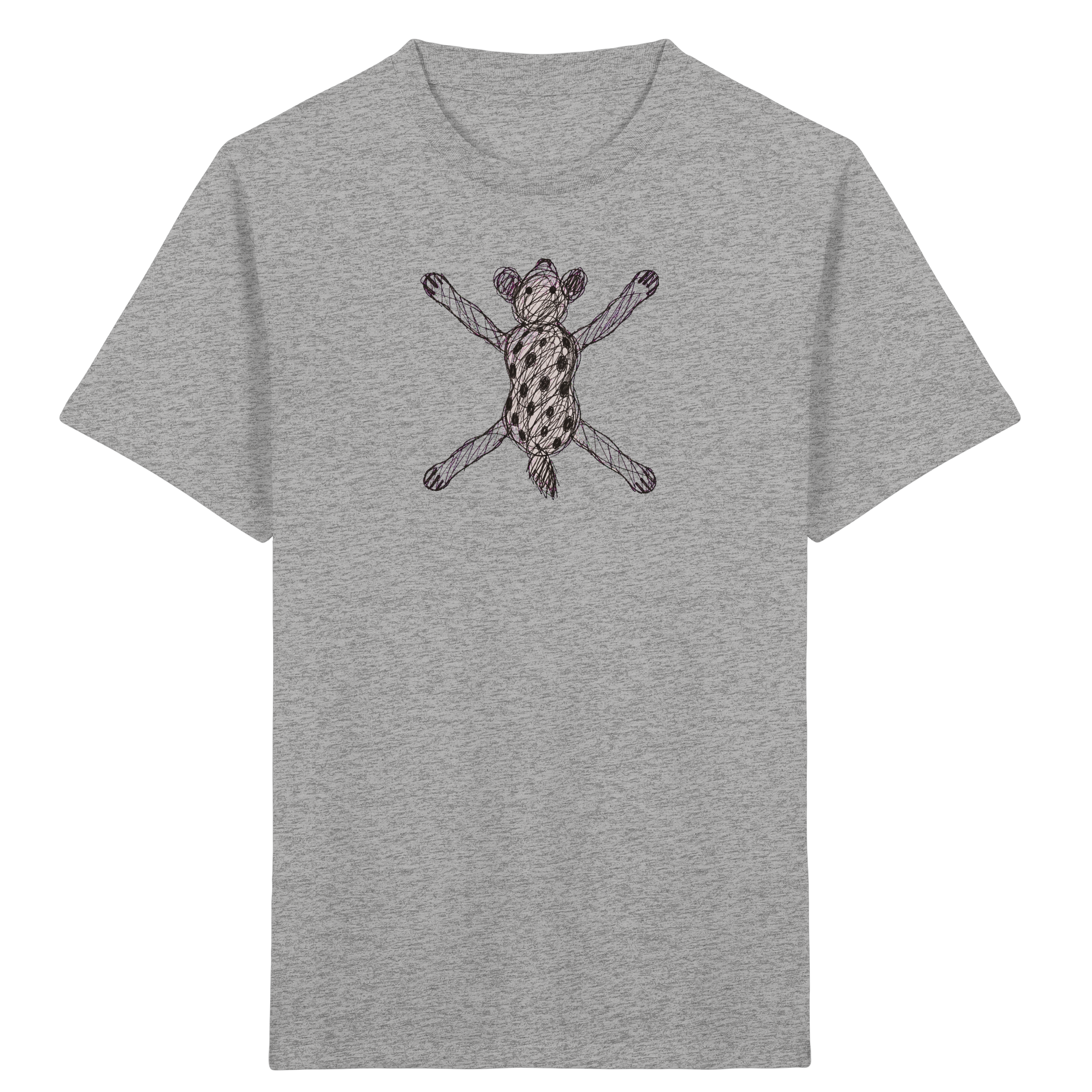 Hyäne von oben gezeichnet – Kinder T-Shirt