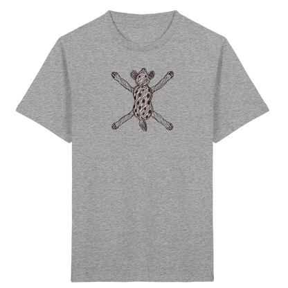 Hyäne von oben gezeichnet - Kinder Bio T-Shirt