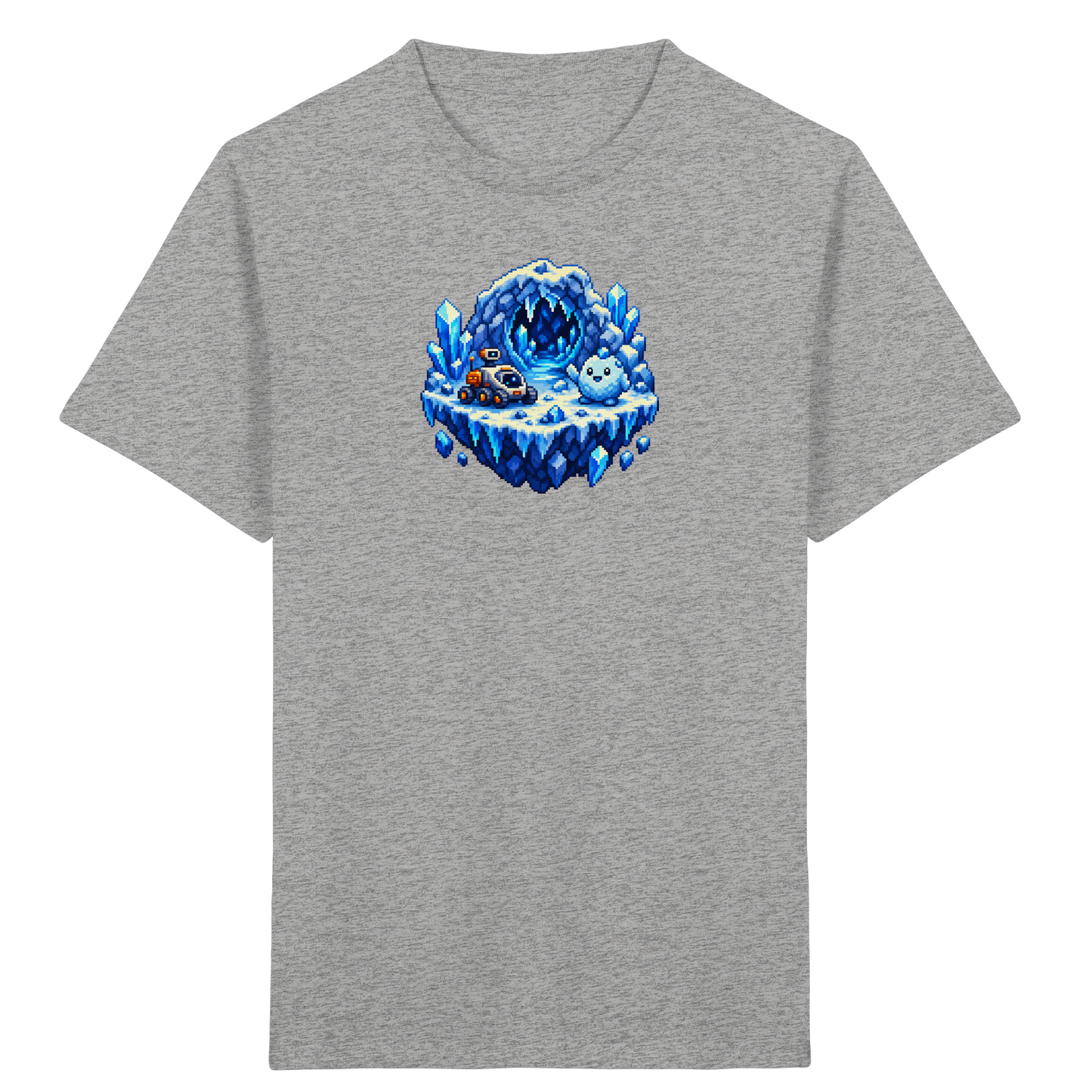 Abenteuerliches Pixel Eis-Geist T-Shirt - Kinder Bio T-Shirt