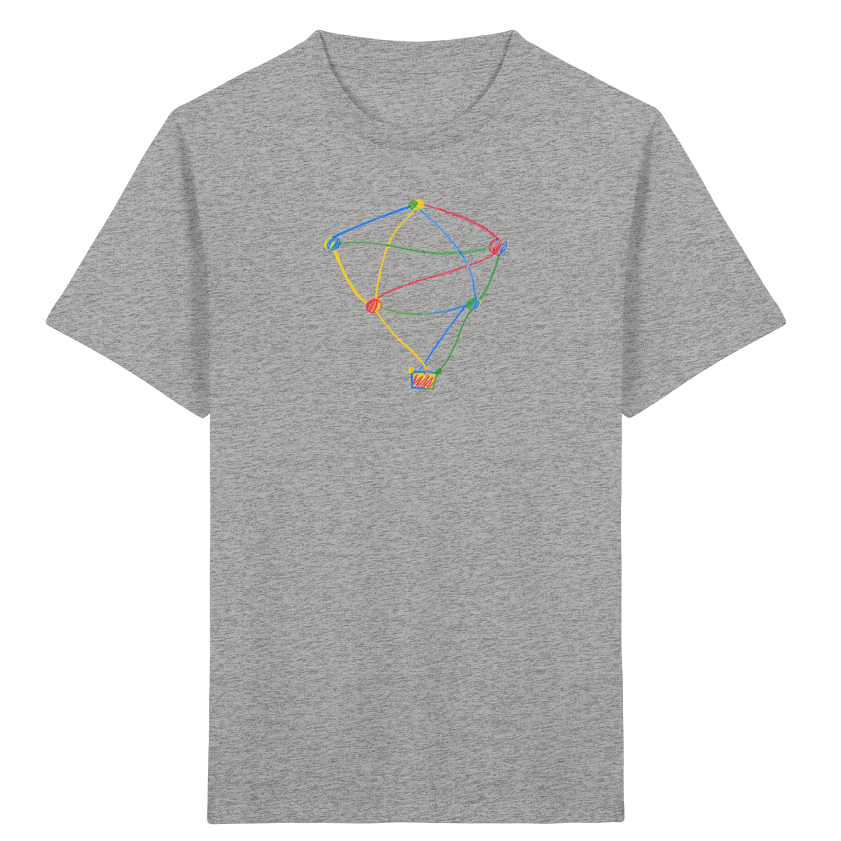 Farbpunkt Heißluftballon Kinder Shirt - Kinder Bio T-Shirt