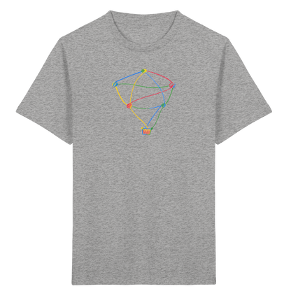 Farbpunkt Heißluftballon Kinder Shirt - Kinder Bio T-Shirt