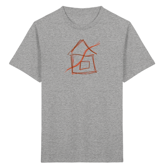 Braunes Eckenhaus Kinder T-Shirt - Kinder Bio T-Shirt