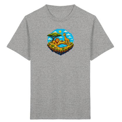 Verspieltes Pixel Safari T-Shirt Kinder - Kinder Bio T-Shirt