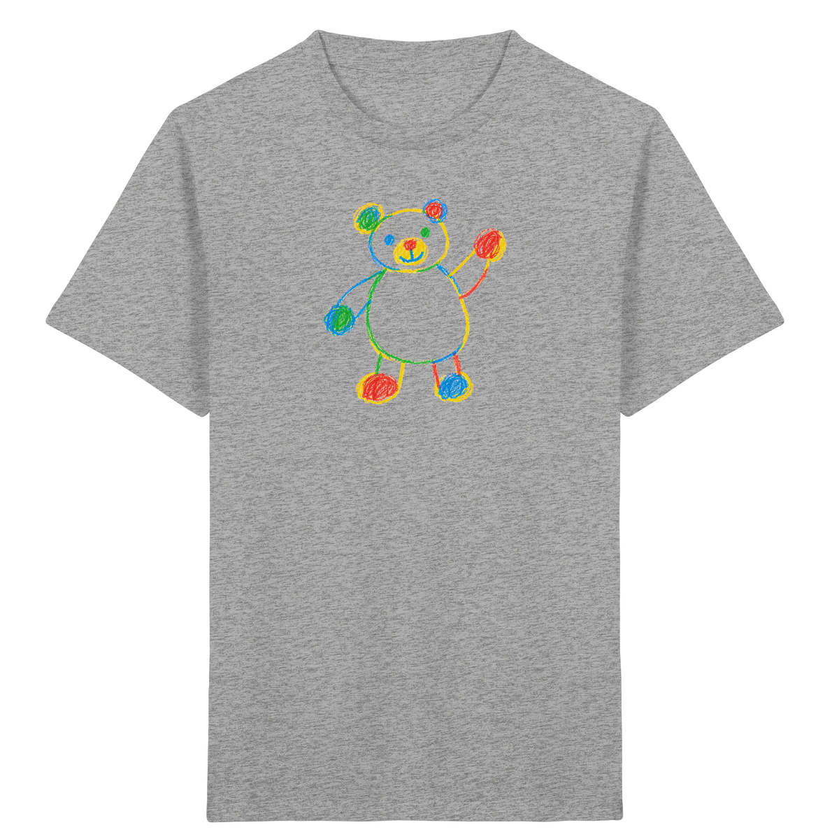 Farbpunkt-Bär für Kinder - Kinder Bio T-Shirt