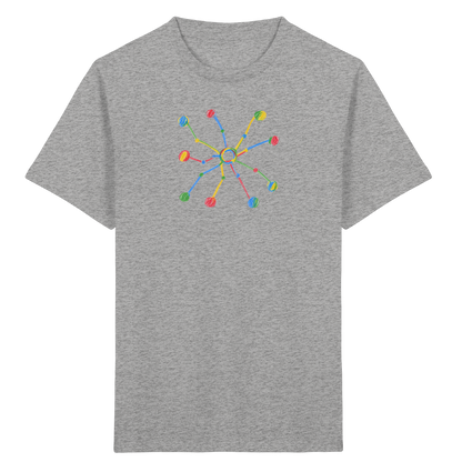 Bunte Farbpunkt Spinne - Kinder Bio T-Shirt