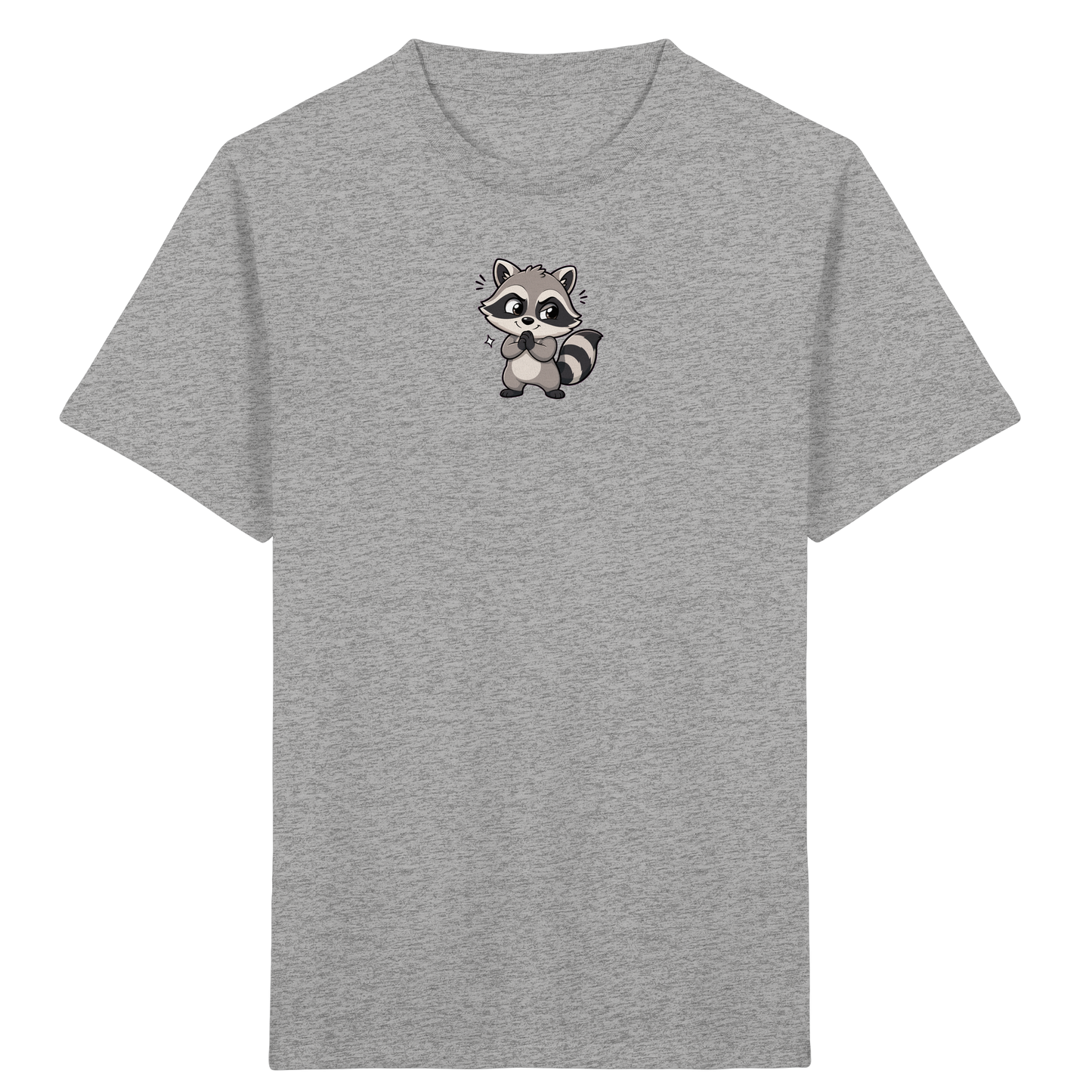 Niedlicher Waschbär Comic T-Shirt für Kinder - Kinder Bio T-Shirt