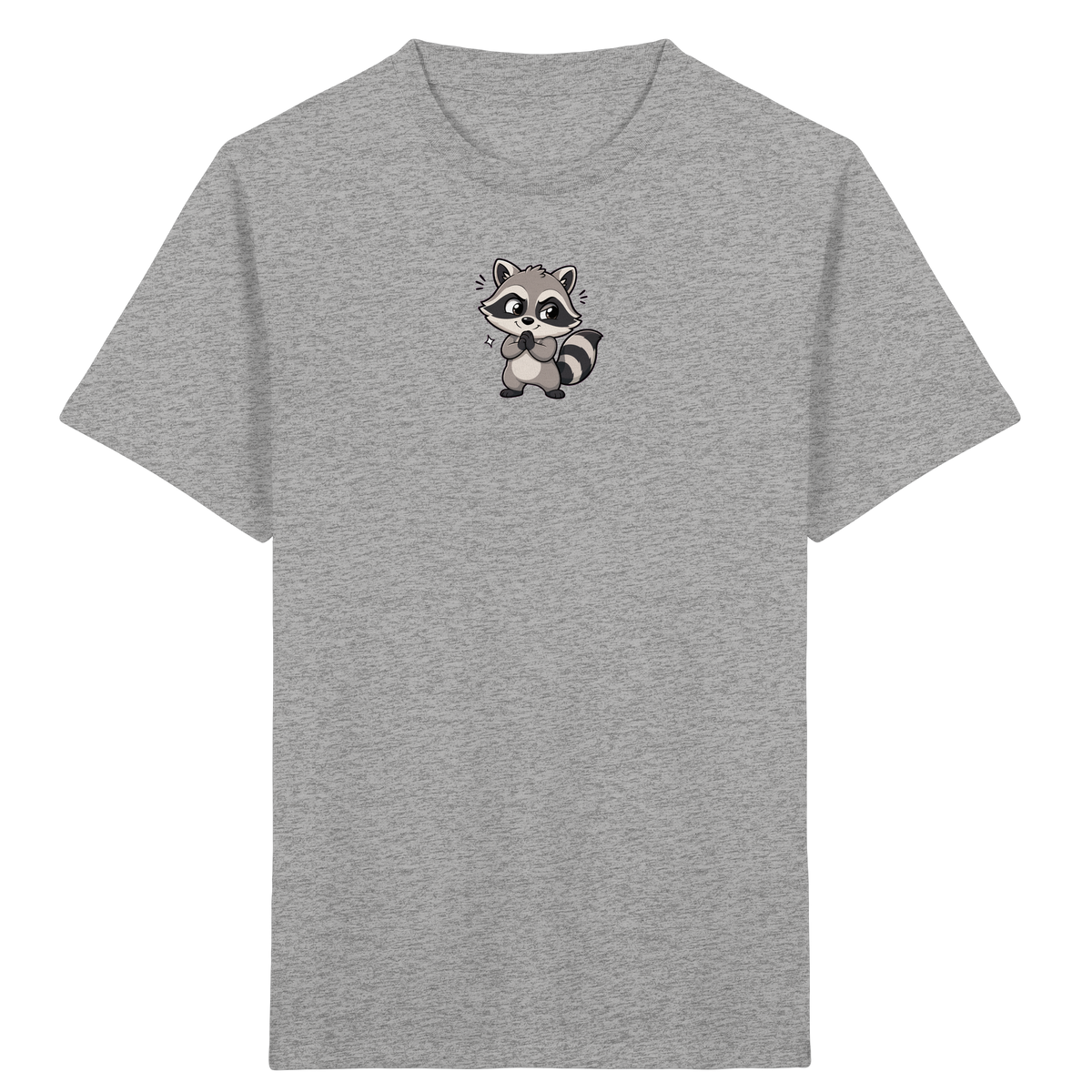 Niedlicher Waschbär Comic T-Shirt für Kinder - Kinder Bio T-Shirt