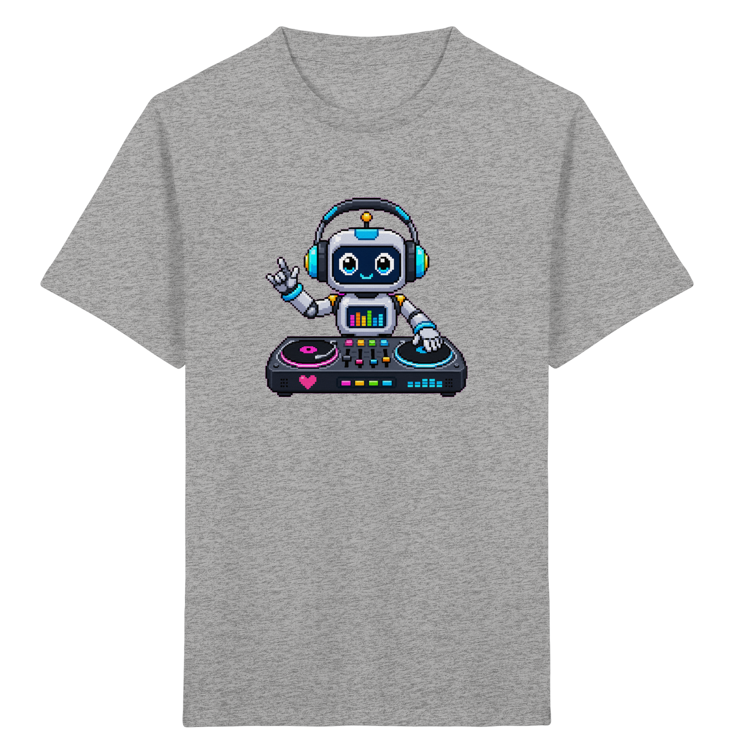Pixel Roboter DJ: Buntes Kinder T-Shirt - Kinder T-Shirt