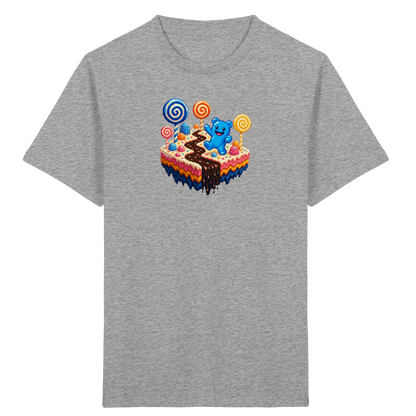 Pixel Gummibärchen auf süßer Insel - Kinder Bio T-Shirt
