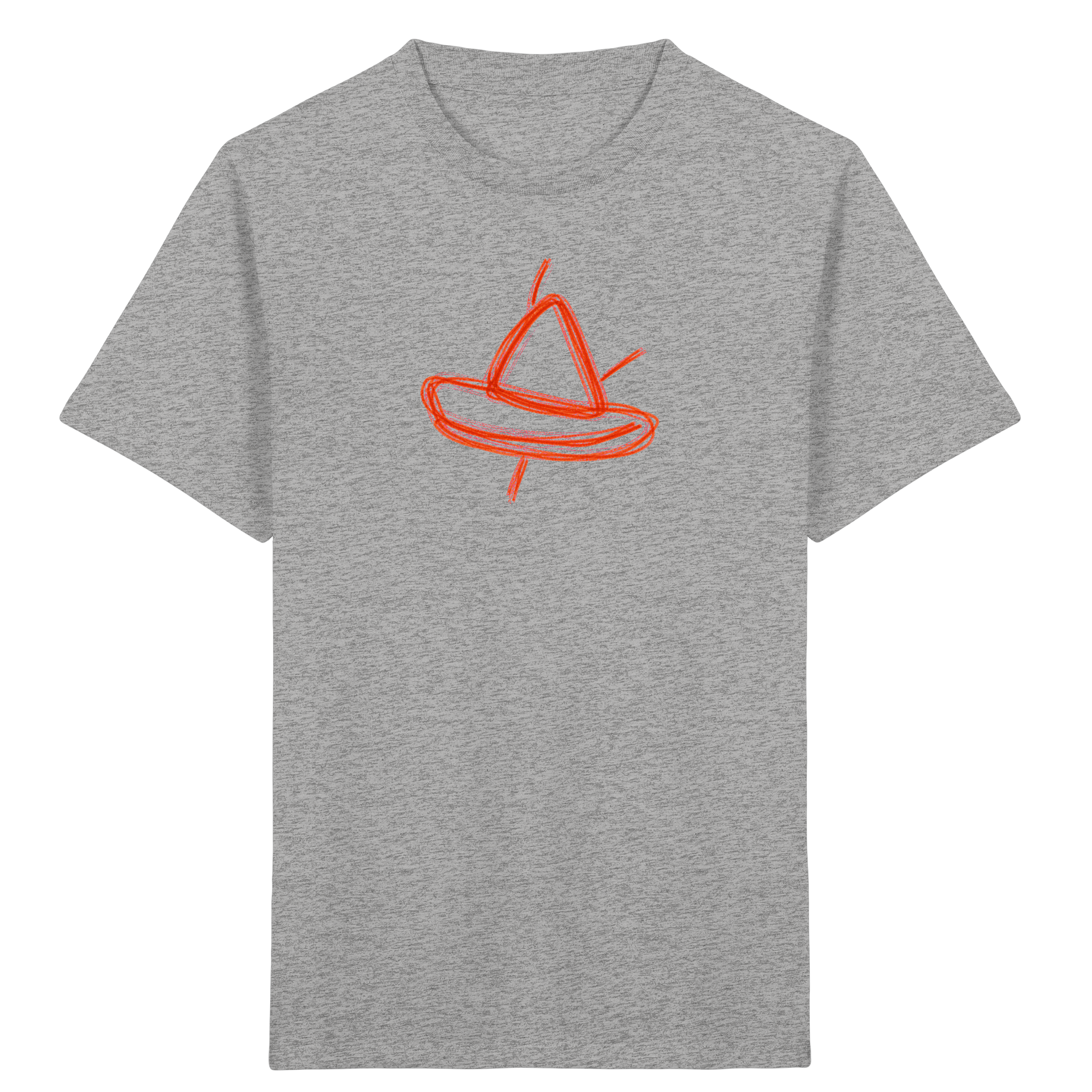 Orangefarbenes Schleifenboot – Kinder Bio-T-Shirt