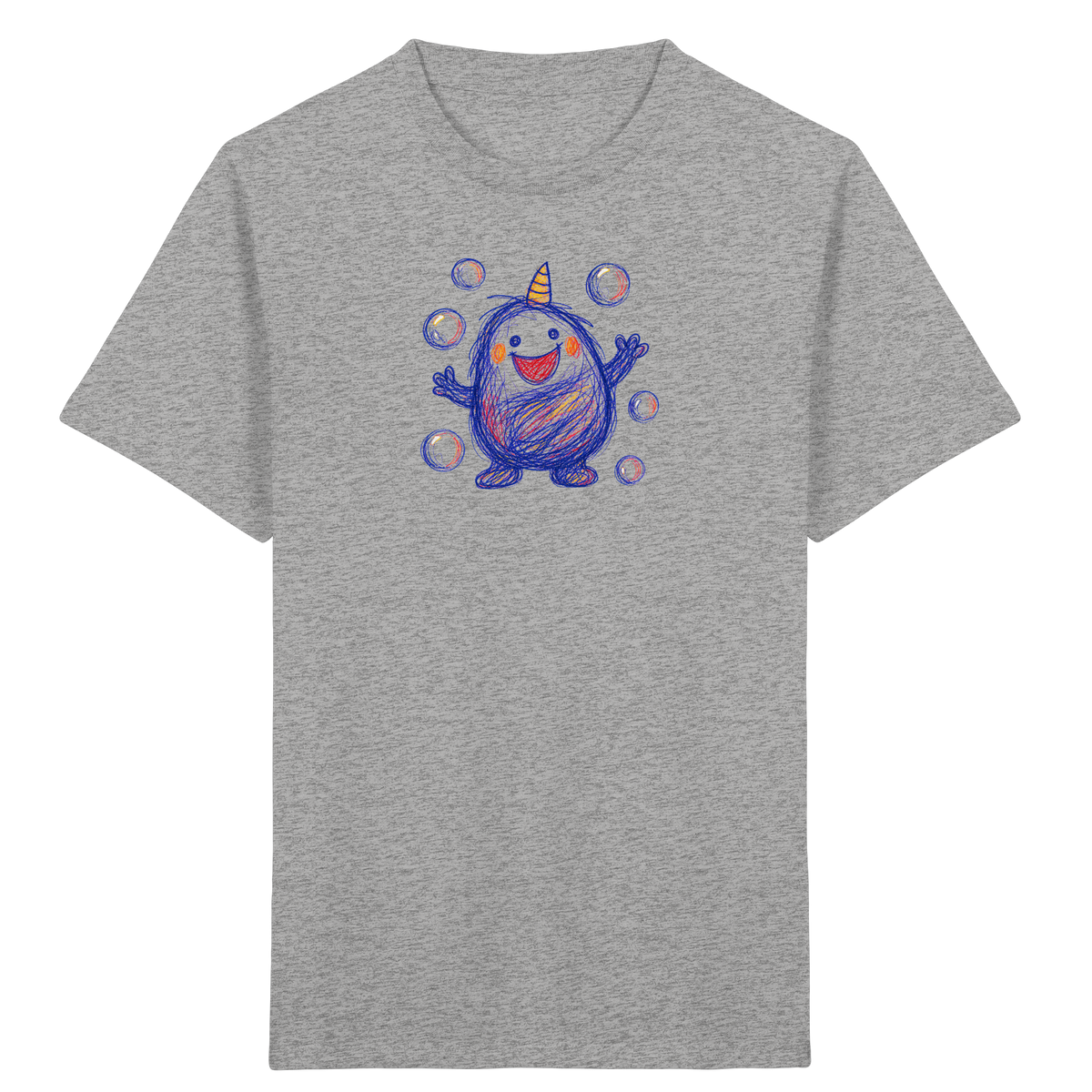 Seifenblasenmumpf mit Horn - Kinder Bio T-Shirt