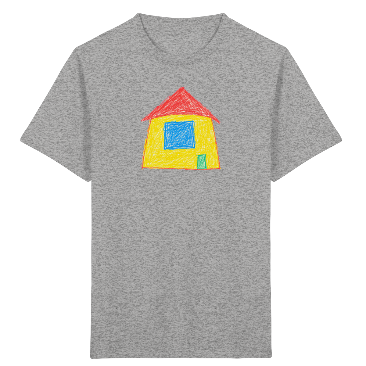 Sonnengelbes Giebelhaus Kinder T-Shirt - Kinder Bio T-Shirt