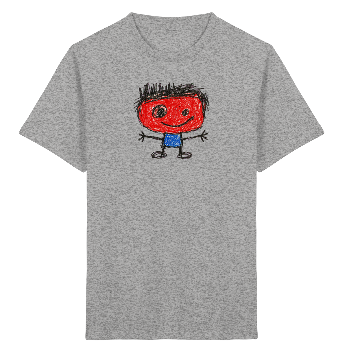 Kritzelkopf mit Bürstenhaar - Kinder Bio T-Shirt